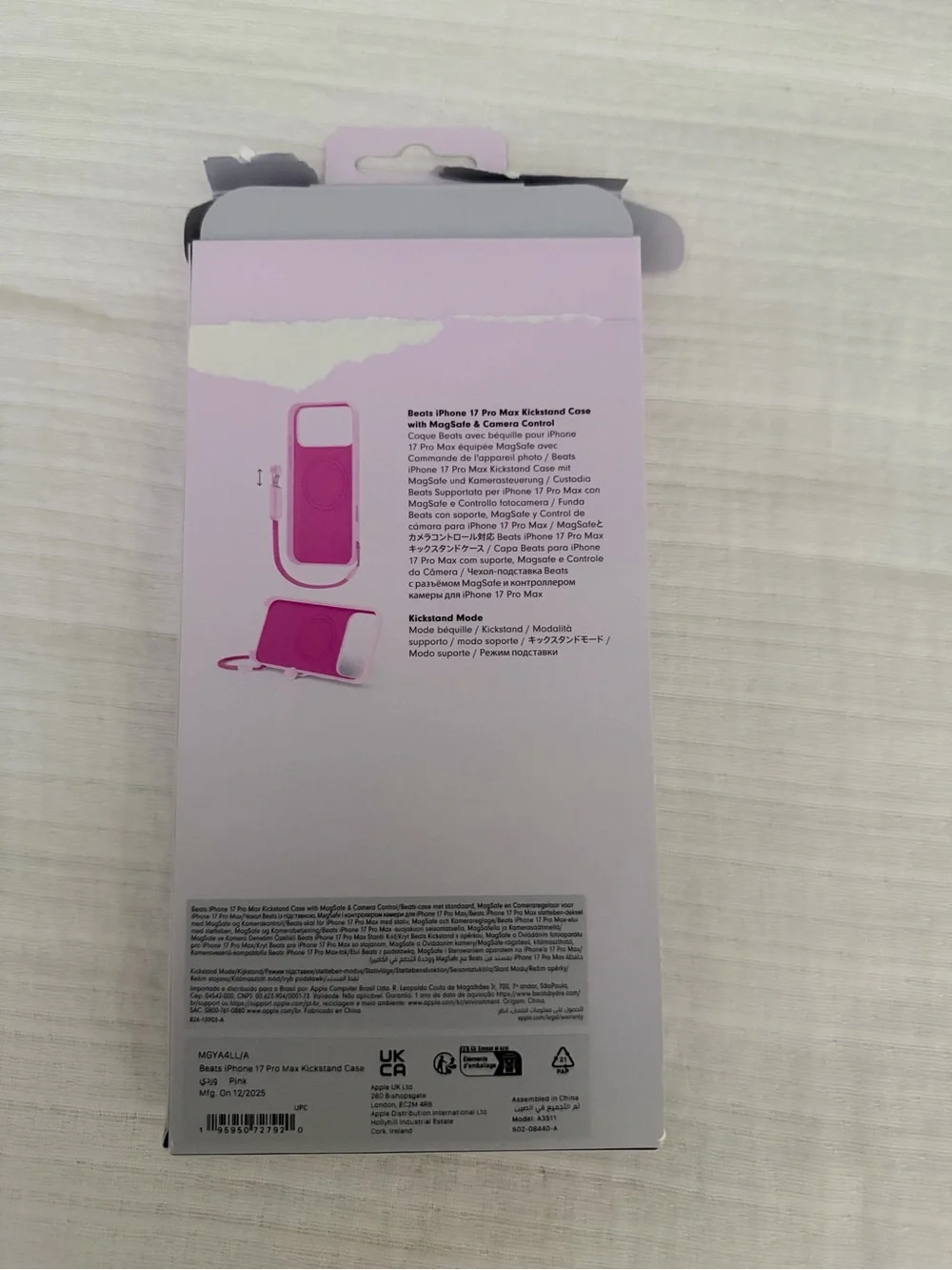 iPhone 17 Pro Max Pink Kickstand Case with Lanyard Good condition, used it twice